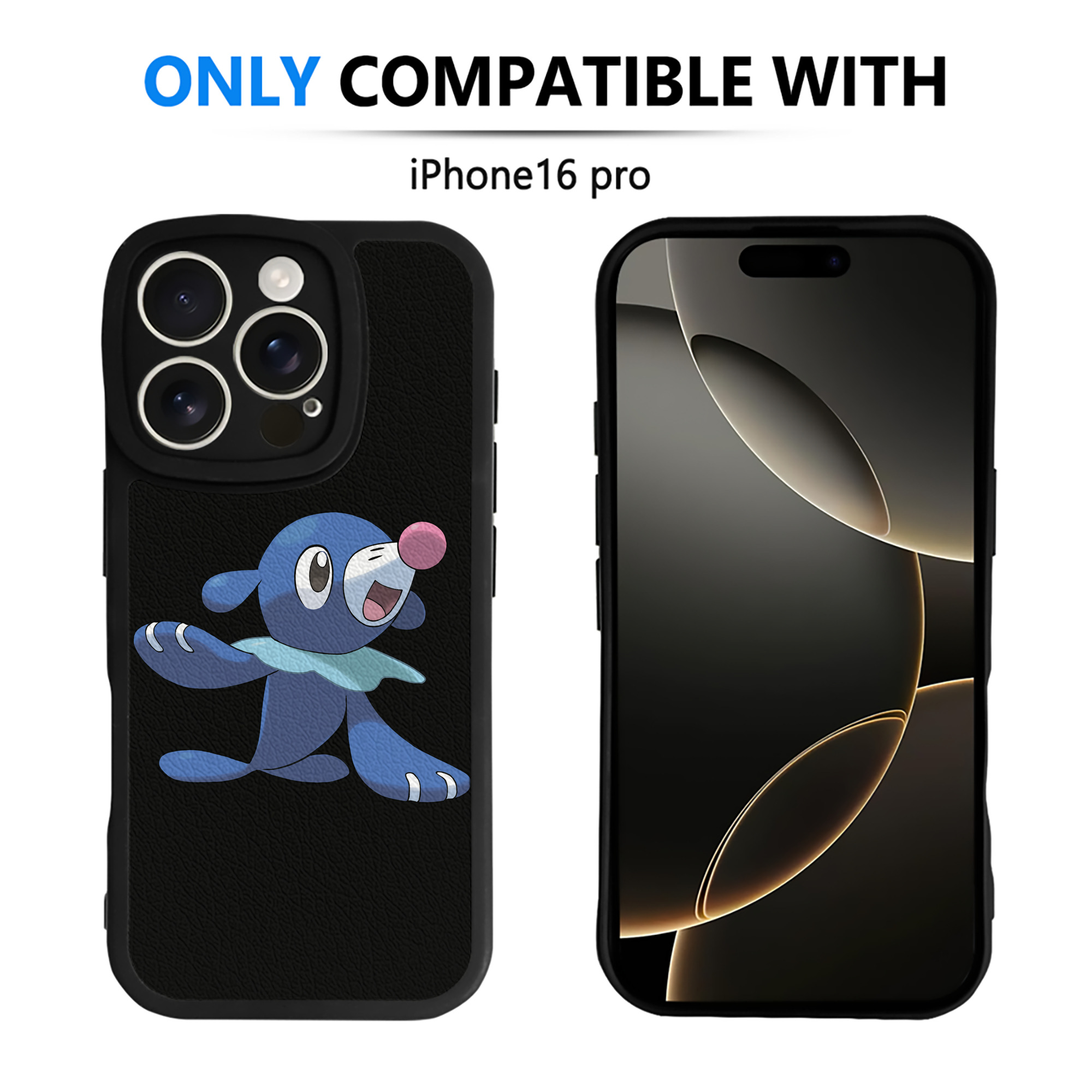 （画像用） ポケットモンスター Pokémon 【iPhone 16シリーズ対応】シリコンスマホケース（レザー調） 材質：シリコン